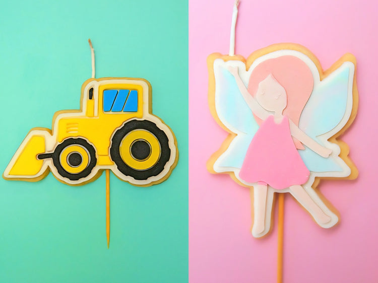 Themed Cake Toppers by Cookie Candles