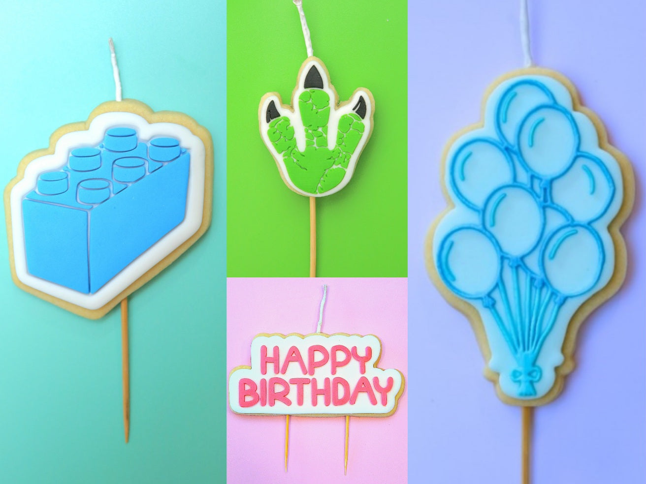 All Cookie Candle Cake Toppers
