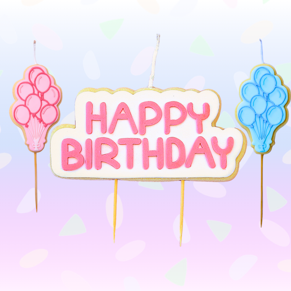 Cookie Candle Cake Toppers