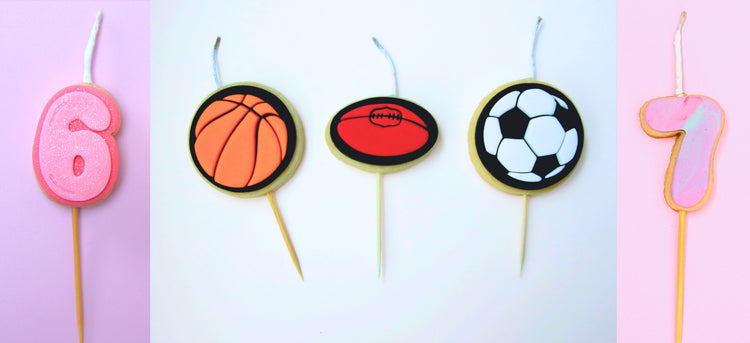 Mini Cake Toppers by Cookie Candles