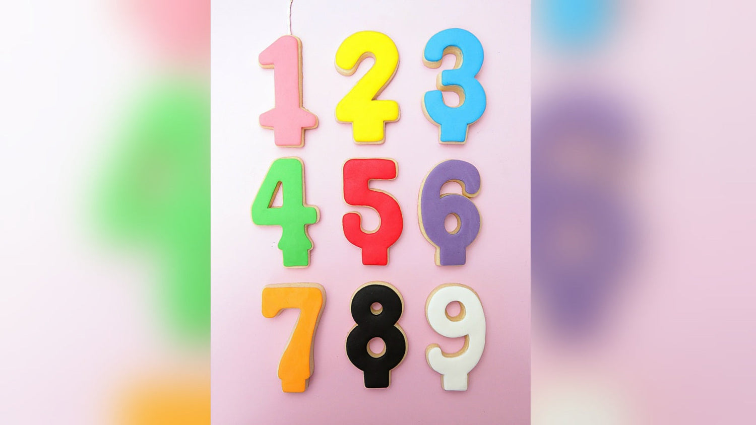 Edible Numbered Cookie Candles