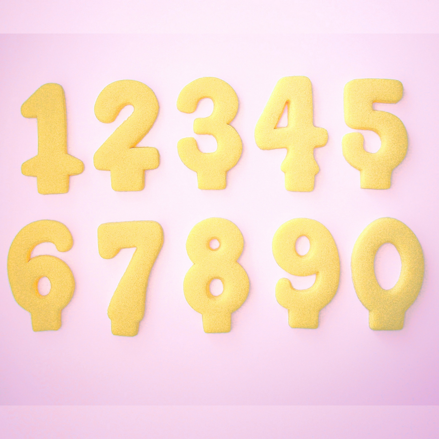 Numbered Birthday Cookie Candles