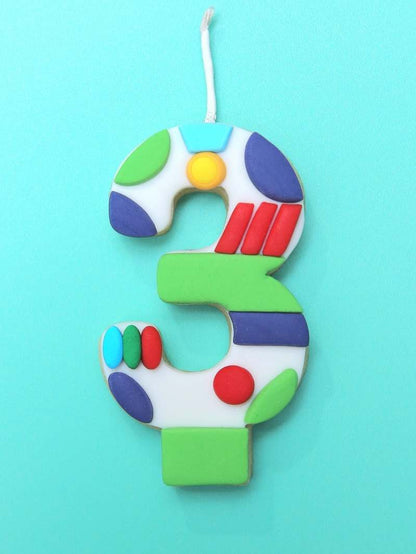 CUSTOM Edible Birthday Candle Single Numbers