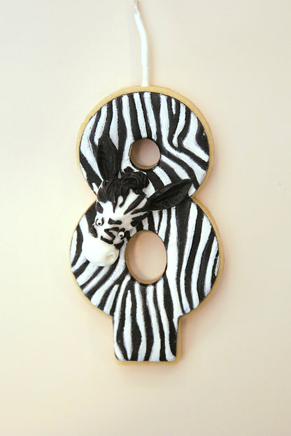 CUSTOM Edible Birthday Candle Single Numbers
