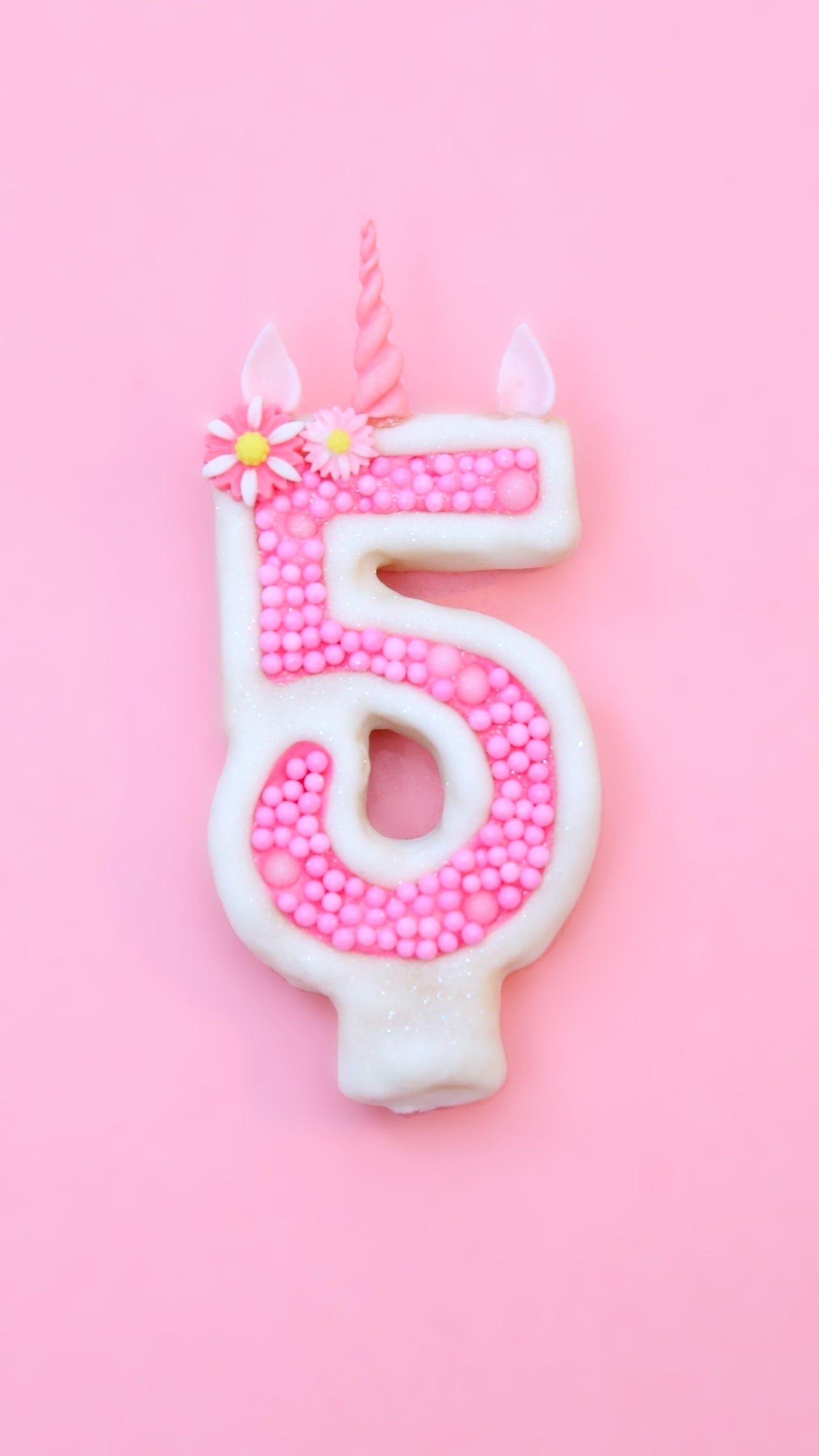 CUSTOM Edible Birthday Candle Single Numbers