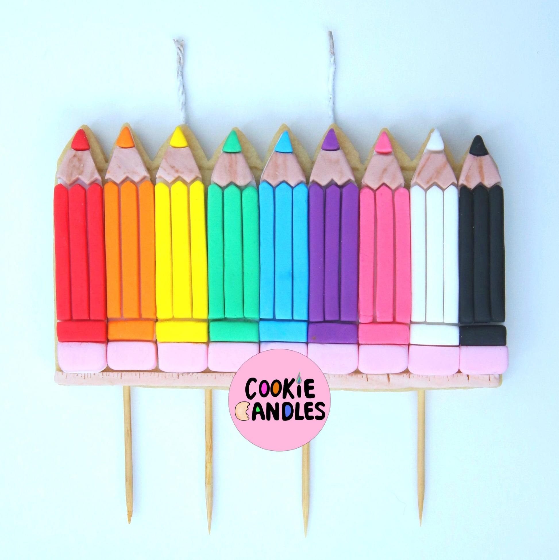 Custom Cookie Candles - Cake Toppers
