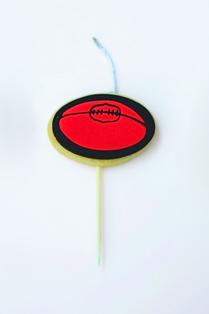 Edible Mini Sports Candle/ Cake Topper by Cookie Candles