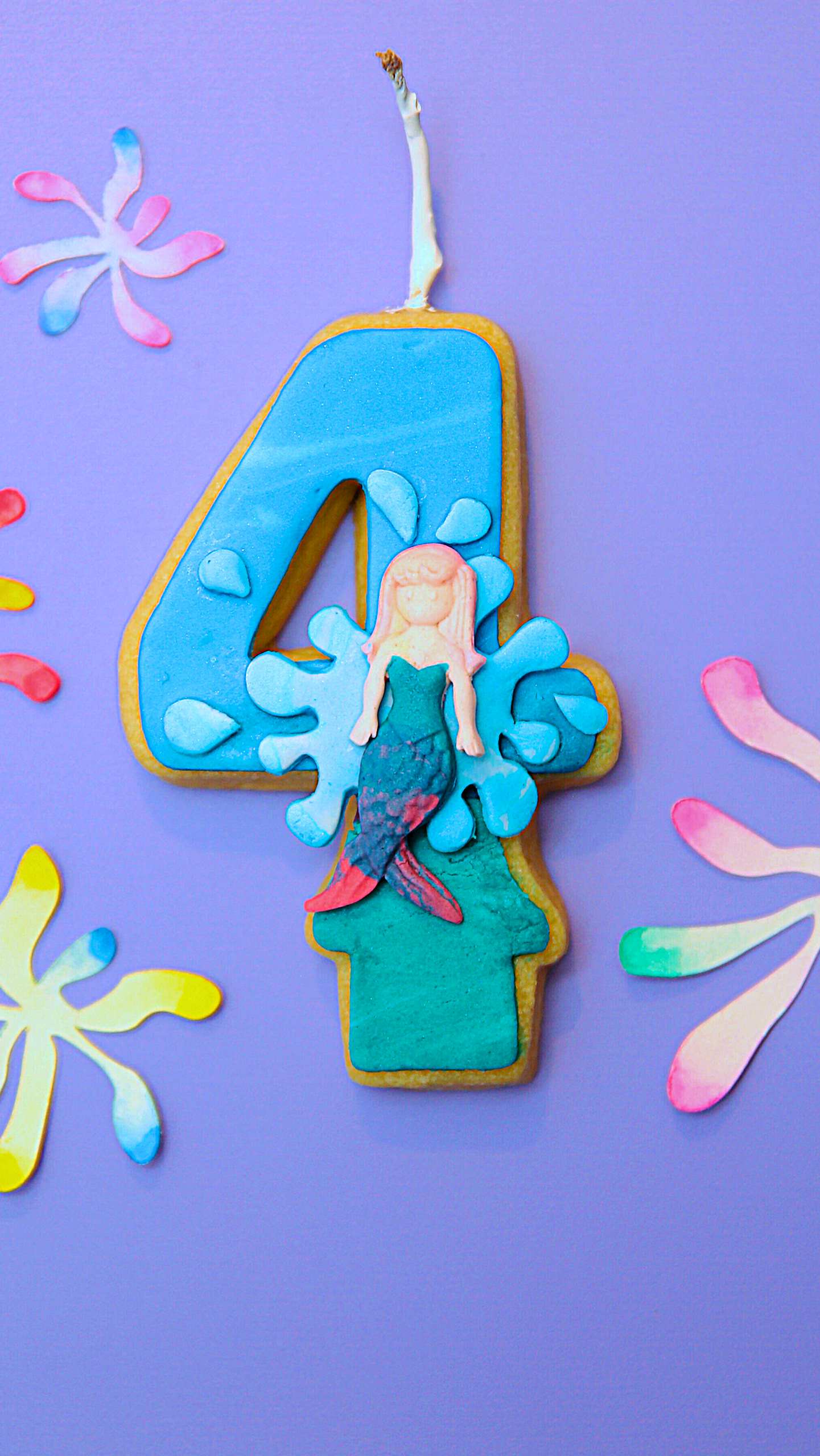 CUSTOM Edible Birthday Candle Single Numbers